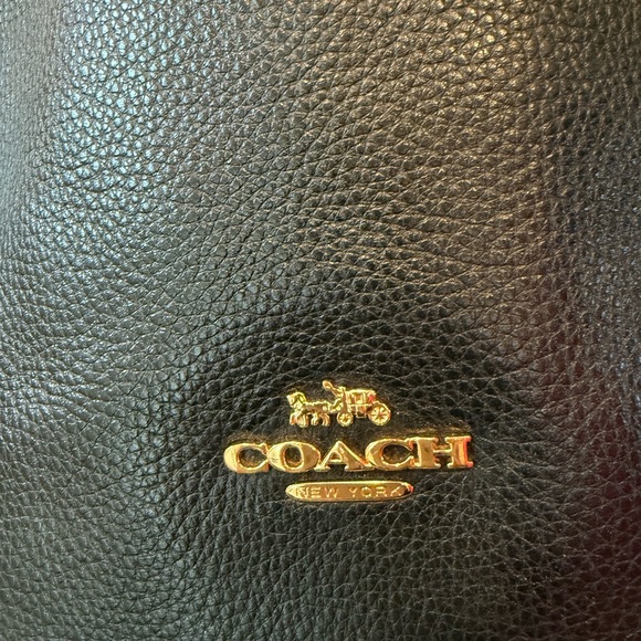 Coach Black Leather Shoulder Bag - Picture 3 of 9